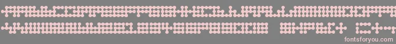Шрифт Nodetonowhere – розовые шрифты на сером фоне