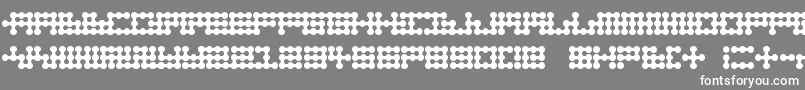 フォントNodetonowhere – 灰色の背景に白い文字
