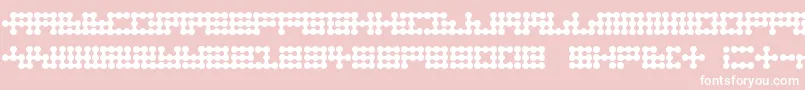 Nodetonowhere Font – White Fonts on Pink Background