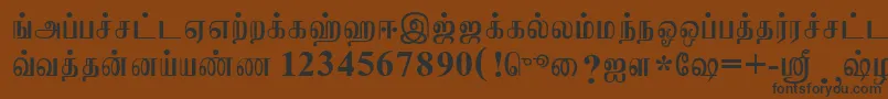Подробнее о шрифте JaffnaNormal Шрифт JaffnaNormal – чёрные шрифты на коричневом фоне