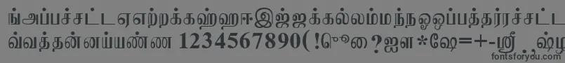 fuente JaffnaNormal – Fuentes Negras Sobre Fondo Gris