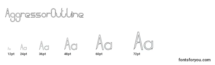AggressorOutline Font Sizes