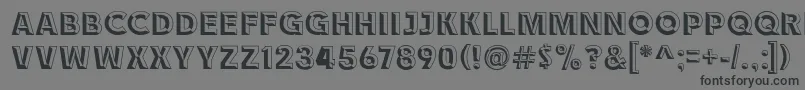 Race1BranntChiseledNcv Font – Black Fonts on Gray Background