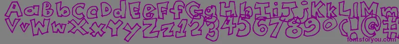 Police CollegeRa – polices violettes sur fond gris