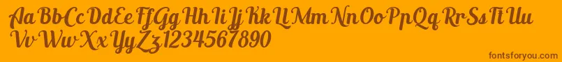 More about AltoysitalicPersonalOnly Font AltoysitalicPersonalOnly Font – Brown Fonts on Orange Background