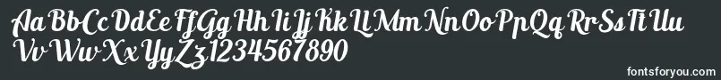 AltoysitalicPersonalOnly Font – White Fonts on Black Background