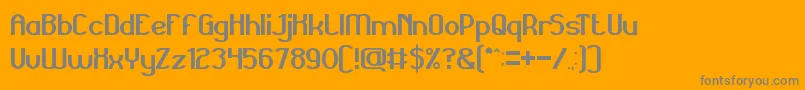 Grand Font – Gray Fonts on Orange Background