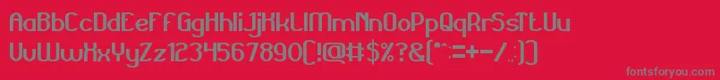 Grand Font – Gray Fonts on Red Background