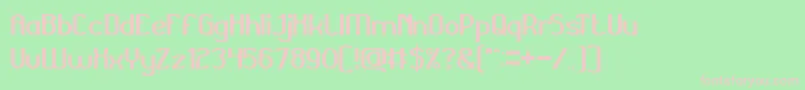 Grand Font – Pink Fonts on Green Background