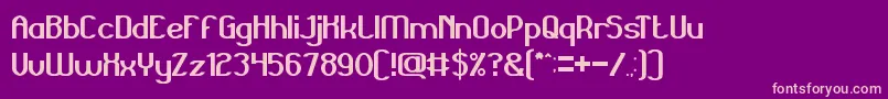 Grand Font – Pink Fonts on Purple Background