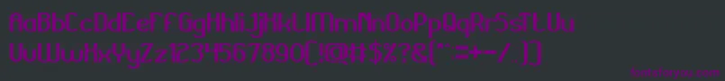 Grand Font – Purple Fonts on Black Background