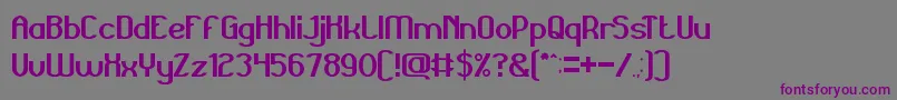 Grand Font – Purple Fonts on Gray Background