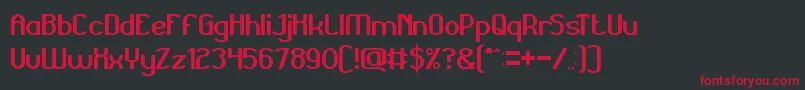 Grand Font – Red Fonts on Black Background