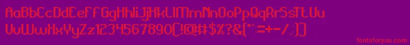 Grand Font – Red Fonts on Purple Background