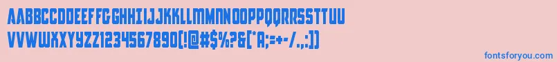 Antillescond Font – Blue Fonts on Pink Background