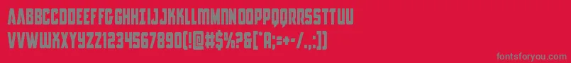 Antillescond Font – Gray Fonts on Red Background