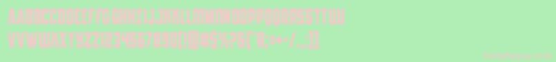Antillescond Font – Pink Fonts on Green Background