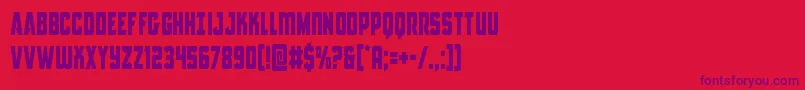 Antillescond Font – Purple Fonts on Red Background