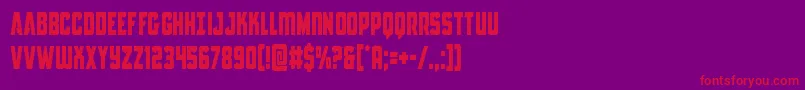 fuente Antillescond – Fuentes Rojas Sobre Fondo Morado