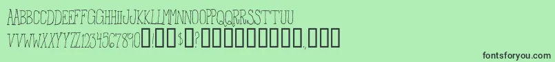 FromTheWoods Font – Black Fonts on Green Background