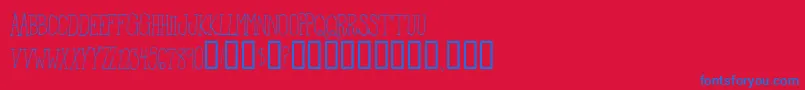 FromTheWoods Font – Blue Fonts on Red Background