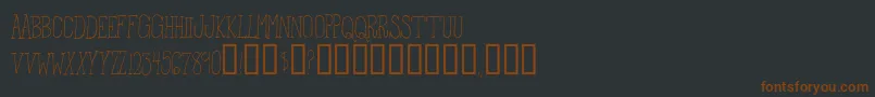 FromTheWoods Font – Brown Fonts on Black Background