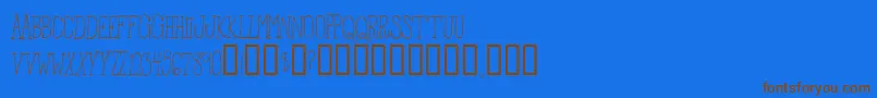FromTheWoods Font – Brown Fonts on Blue Background