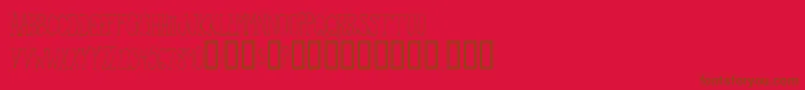 FromTheWoods Font – Brown Fonts on Red Background