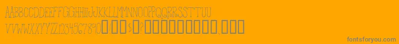 FromTheWoods Font – Gray Fonts on Orange Background