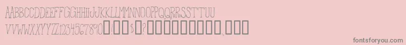 FromTheWoods Font – Gray Fonts on Pink Background