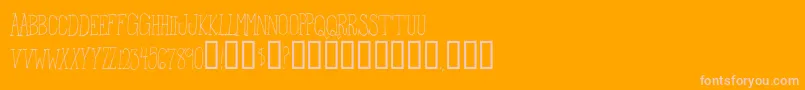 FromTheWoods Font – Pink Fonts on Orange Background