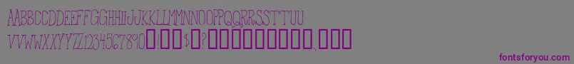 Шрифт FromTheWoods – фиолетовые шрифты на сером фоне