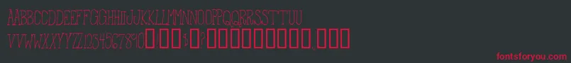 FromTheWoods Font – Red Fonts on Black Background