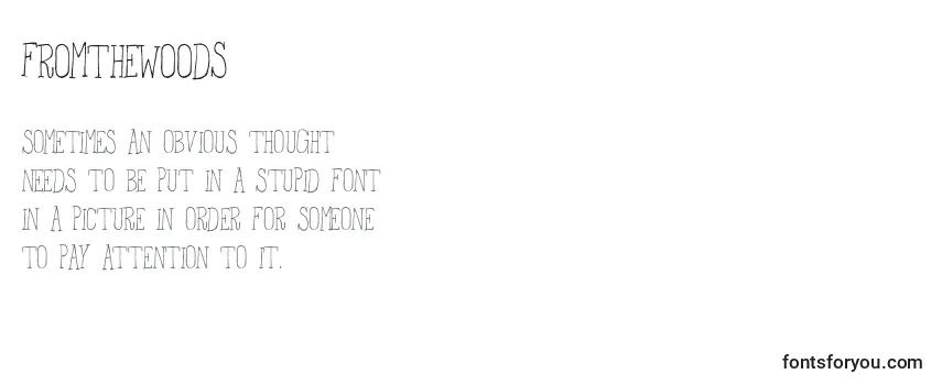 FromTheWoods Font