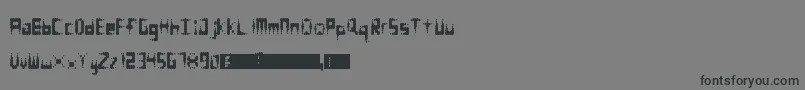 Equalizer Font – Black Fonts on Gray Background