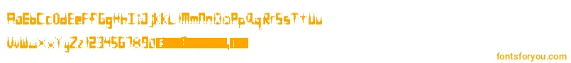 Equalizer Font – Orange Fonts on White Background