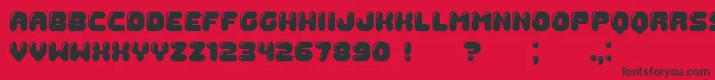 Gummy Font – Black Fonts on Red Background