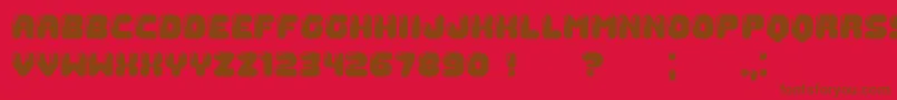 Подробнее о шрифте Gummy Шрифт Gummy – коричневые шрифты на красном фоне