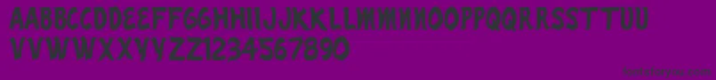RenoCasino Font – Black Fonts on Purple Background