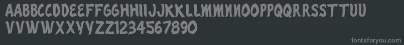 RenoCasino Font – Gray Fonts on Black Background