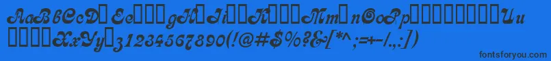 Asessor Font – Black Fonts on Blue Background