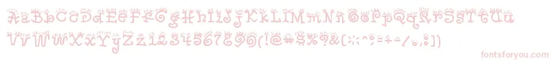 Waker Font – Pink Fonts on White Background