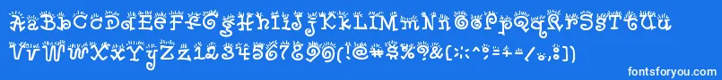 Waker Font – White Fonts on Blue Background