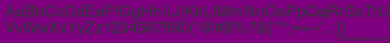 Svobodafwf Font – Black Fonts on Purple Background