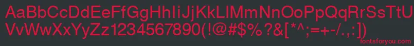 Svobodafwf Font – Red Fonts on Black Background