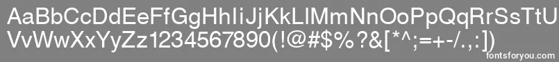 Svobodafwf Font – White Fonts on Gray Background