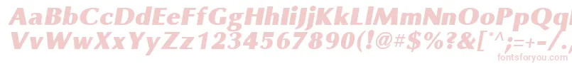 Fonte OmniBlackItalic – fontes cor-de-rosa