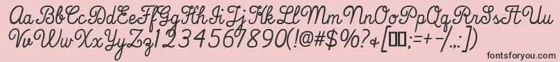 ThatsFontFolks Font – Black Fonts on Pink Background