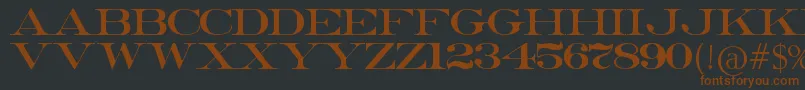 ErieRoman Font – Brown Fonts on Black Background