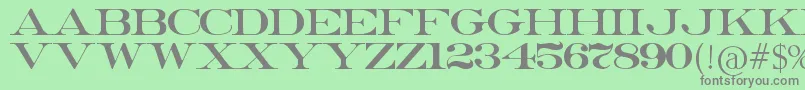 ErieRoman Font – Gray Fonts on Green Background